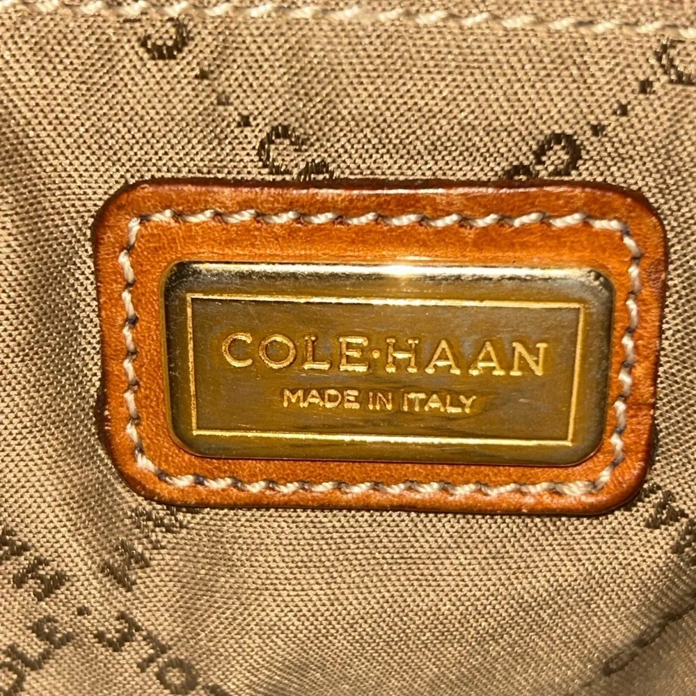 Vintage Cole Haan pebbled leather briefcase
